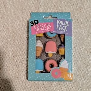 3d dessert erasers from American crafts